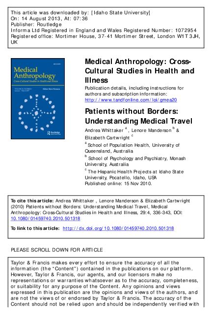 Patients Without Borders With Richie Calhoun, Katie Kox .